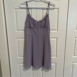 Lilac Purple Mini Dress | Women's Sun Dress Size XS